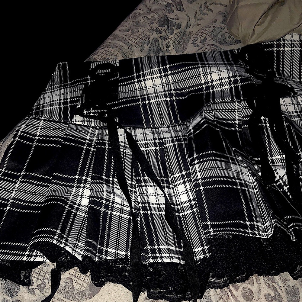 mini plaid skirt